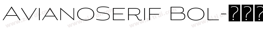 AvianoSerif Bol字体转换